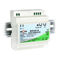Блок питания Biom Professional на DIN-рейку DC 12V 60W 5A (BPD-60-12)