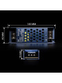 Блок живлення BIOM Professional DC 12V 100W 8,3А перфорований, в металевому корпусі (BPU-100) , 100010151