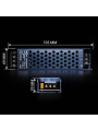 Блок живлення BIOM Professional DC 12V 150W 12,5А перфорований, в металевому корпусі (BPU-150) , 100010152