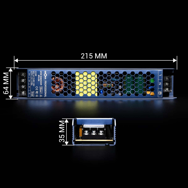 Блок питания BIOM Professional DC 12V 250W 21А перфорированный в металлическом корпусе (BPU-250), 100011660