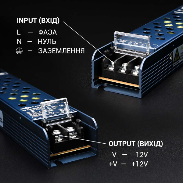 Блок питания BIOM Professional DC 12V 60W 5А перфорированный в металлическом корпусе (BPU-60), 100010150