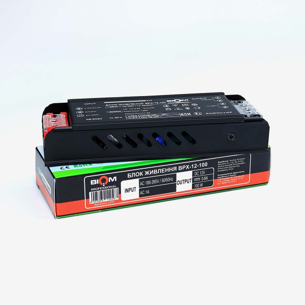 Блок живлення BIOM Professional BPX DC12 100W 8,3А (BPX-12-100) , 100024489