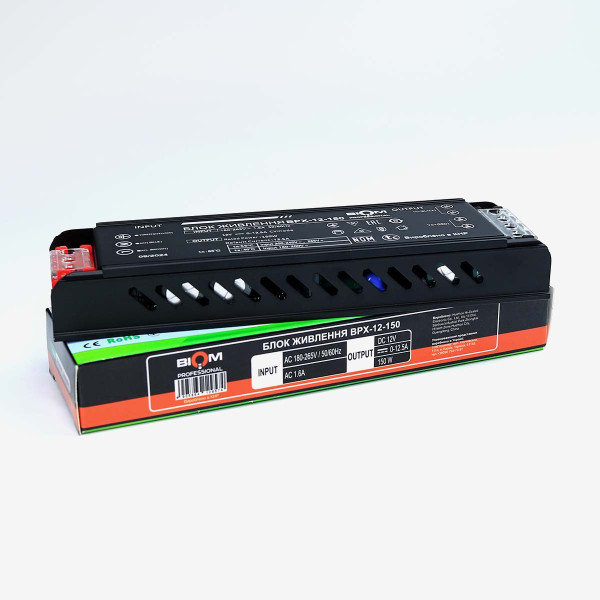 Блок живлення BIOM Professional DC12 150W 12,5А (BPX-12-150) , 100024490