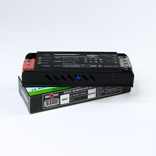Блок питания BIOM Professional DC 24V 100W 4А в металлическом корпусе (BPX-24-100), 100023391