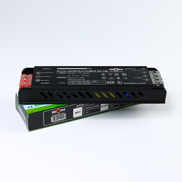 Блок питания BIOM Professional DC 24V 150W 6А в металлическом корпусе (BPX-24-150), 100023392