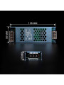 Блок живлення BIOM DC 12V 100W 8.3А перфорований, в металевому корпусі (LED-12-100) , 100023436