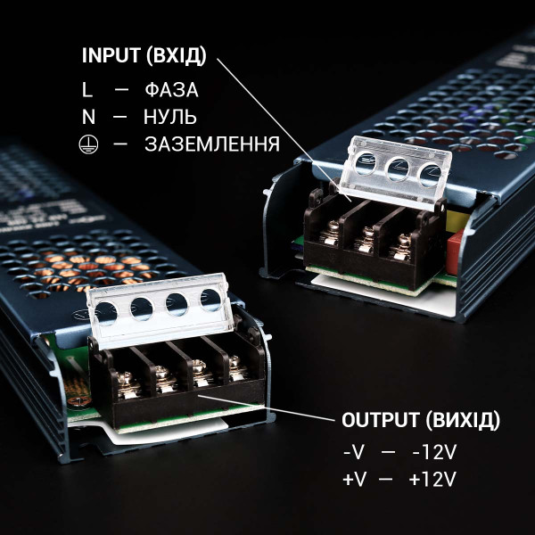 Блок питания BIOM DC 12V 400W 33А перфорированный, в металлическом корпусе (LED-12-400), 100023439
