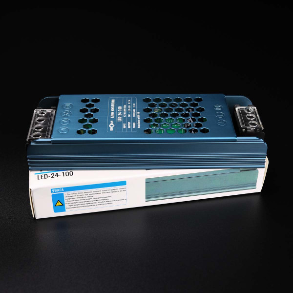 Блок питания BIOM DC 24V 100W 4,2А перфорированный, в металлическом корпусе (LED-24-100), 100023441