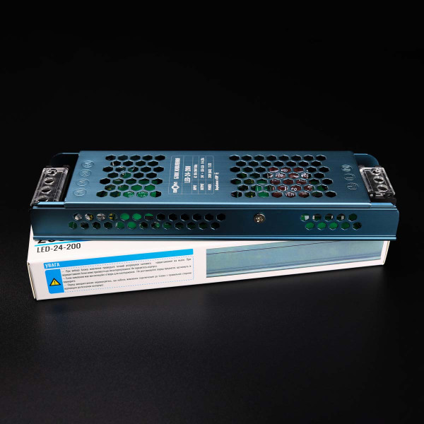 Блок питания BIOM DC 24V 200W 8,3А перфорированный, в металлическом корпусе (LED-24-200), 100023442