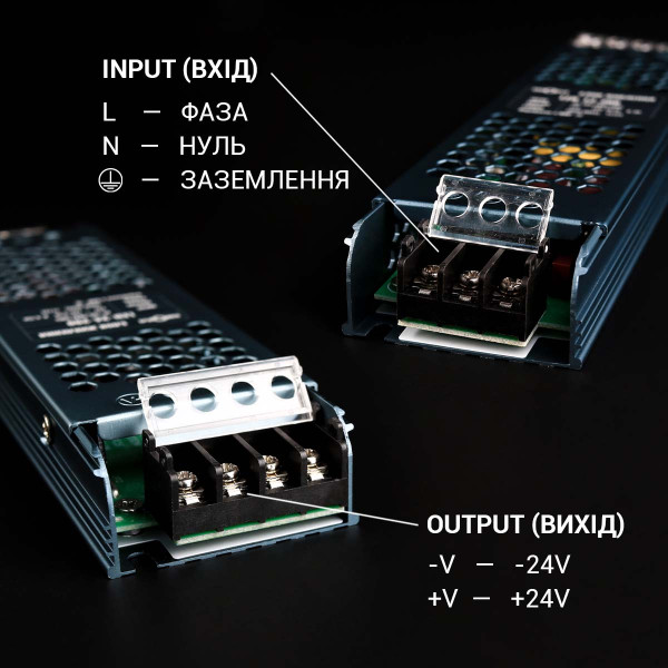 Блок питания BIOM DC 24V 200W 8,3А перфорированный, в металлическом корпусе (LED-24-200), 100023442