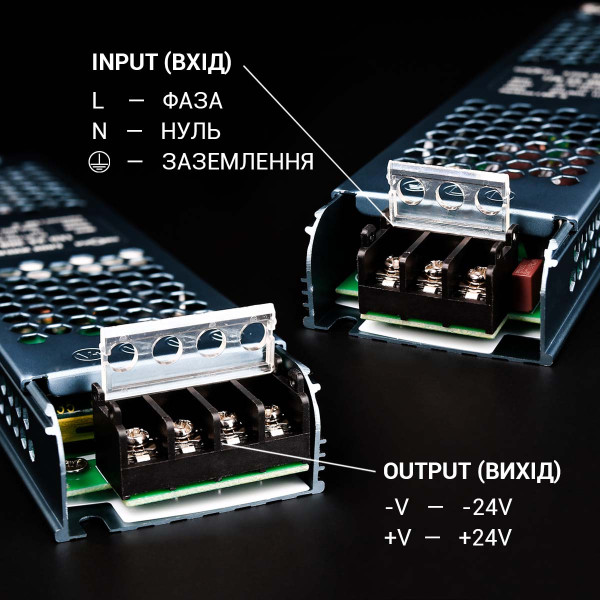 Блок питания BIOM DC 24V 300W 12,5А перфорированный, в металлическом корпусе (LED-24-300), 100023443