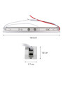 Блок питания OEM DC 12V 24W 2А stick тонкий в алюминиевом корпусе (LTR-24-12), 100011677