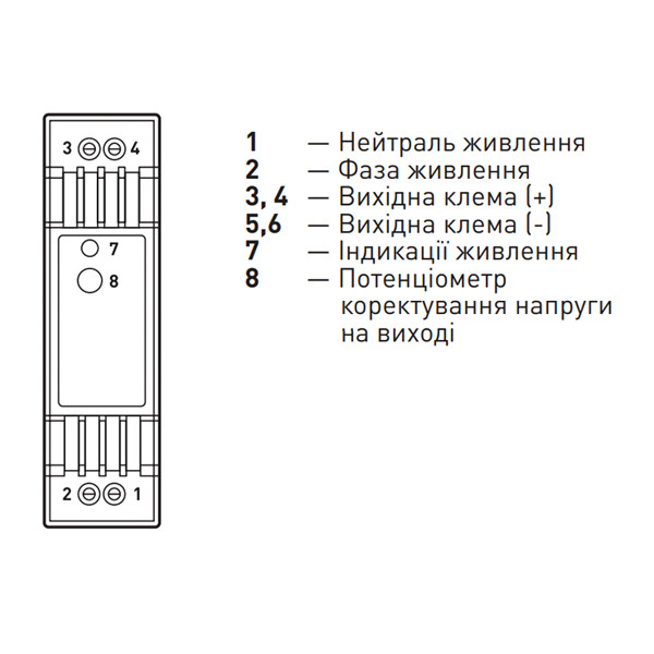 Блок питания E.NEXT на DIN-рейку e.m-power DC 24V 15W 0,63A (i083001), 100022064