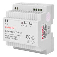 Блок живлення E.NEXT на DIN-рейку e.m-power DC 12V 30W (i083002)