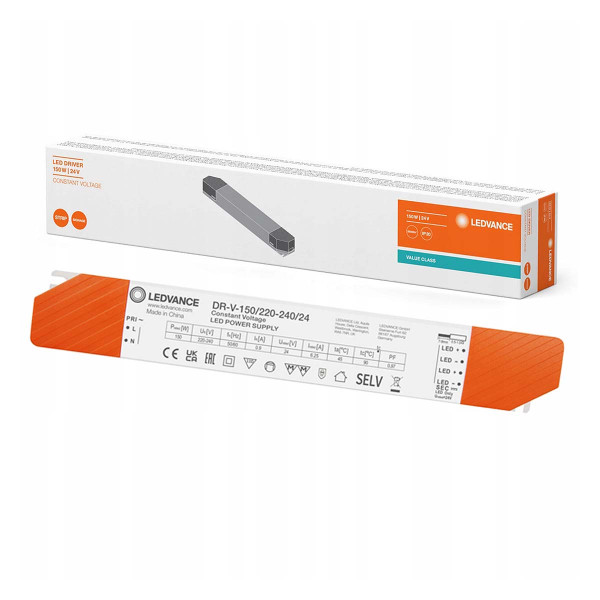 Блок питания Ledvance DR-V 24V 150W 6,25A IP20 (4058075835917), 100024015
