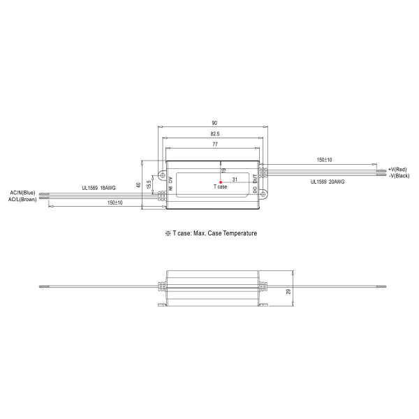 Блок питания Mean Well DC 12V 15W 1,25A IP42 (APV-16-12), 100022091
