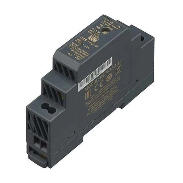 Блок питания Mean Well на DIN-рейку DC 12V 15W 1,25A IP31 (DDR-15G-12), 100024009