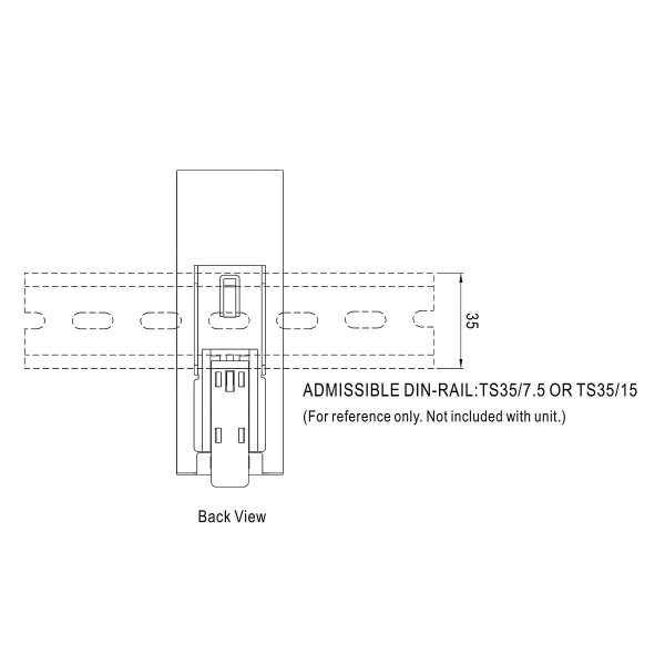Блок питания Mean Well на DIN-рейку DC 24V 156W 6,5А (EDR-150-24), 100022037