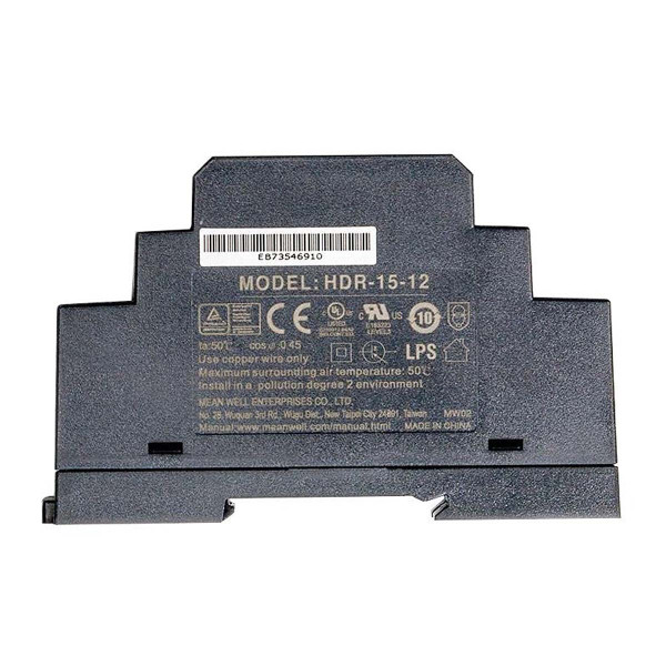 Блок живлення Mean Well на DIN-рейку DC 12V 15W 1,25А (HDR-15-12) , 100022025