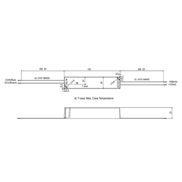 Блок живлення Mean Well DC 12V 18W 1,5A IP67 (LPH-18-12) , 100022092