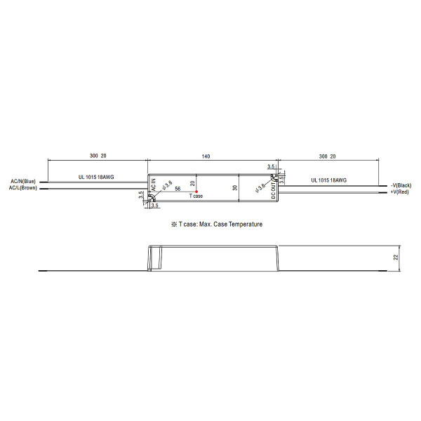 Блок живлення Mean Well DC 24V 18W 0,75A IP67 (LPH-18-24) , 100022114