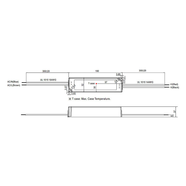 Блок питания Mean Well DC 12V 102W 8,5A IP67 (LPV-100-12), 100022090