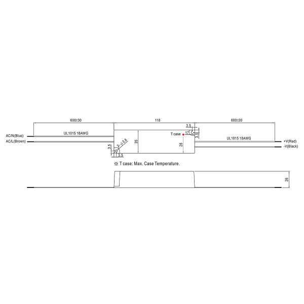 Блок питания Mean Well DC 24V 20,2W 0,84A IP67 (LPV-20-24), 100022116