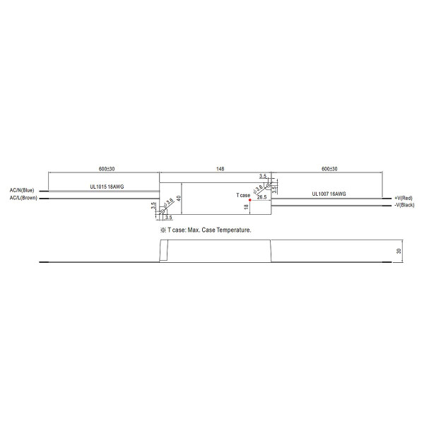 Блок питания Mean Well DC 12V 36W IP67 (LPV-35-12), 100022102