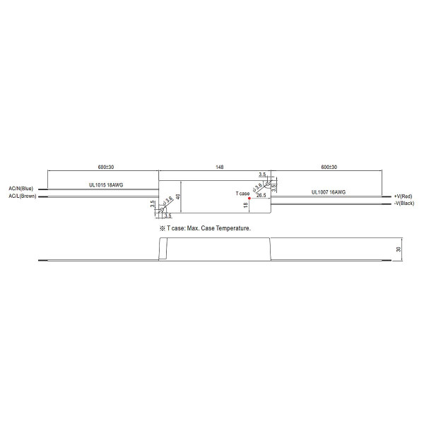 Блок питания Mean Well DC 24V 36W 1,5A IP67 (LPV-35-24), 100022121