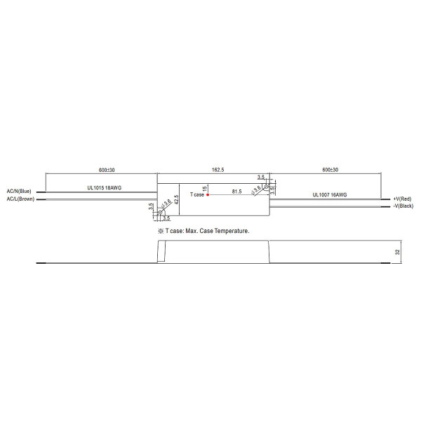 Блок питания Mean Well DC 12V 60W 5A IP67 (LPV-60-12), 100022104