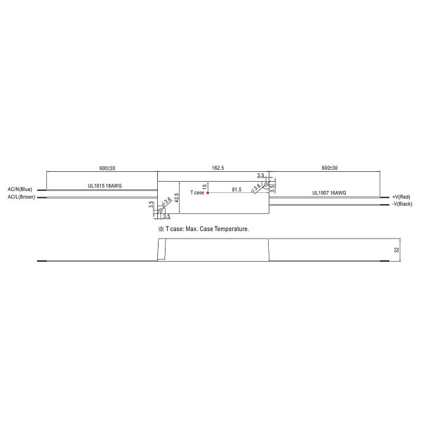 Блок живлення Mean Well DC 24V 60W 2,5A IP67 (LPV-60-24) , 100022137