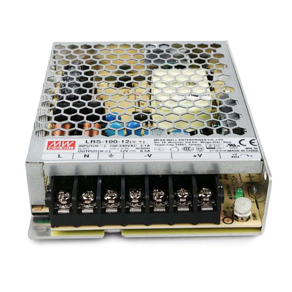 Блок живлення Mean Well DC 12V 102W 8,5A IP20 (LRS-100-12) , 100022089