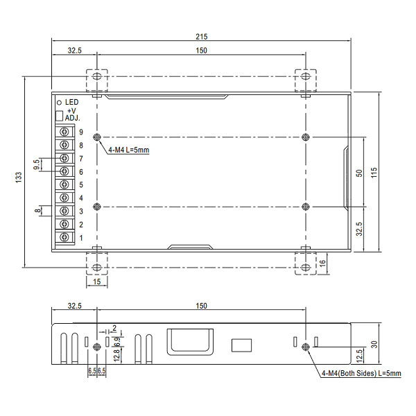 Блок живлення Mean Well DC 24V 211,2W 8,8A IP20 (LRS-200-24) , 100022118
