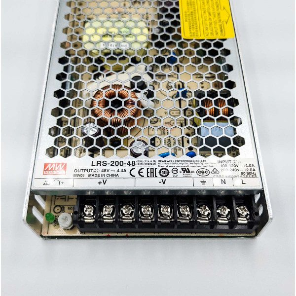 Блок питания Mean Well DC 48V 211,2W 4,4A IP20 (LRS-200-48), 100022139