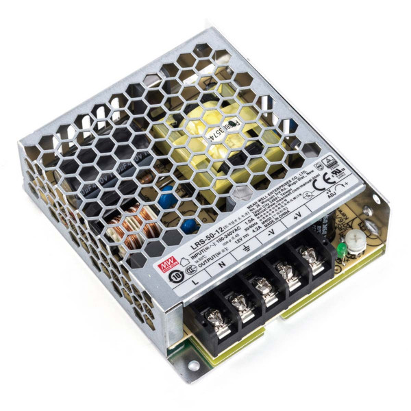 Блок живлення Mean Well DC 12V 50,4W 4,2A IP20 (LRS-50-12) , 100022103