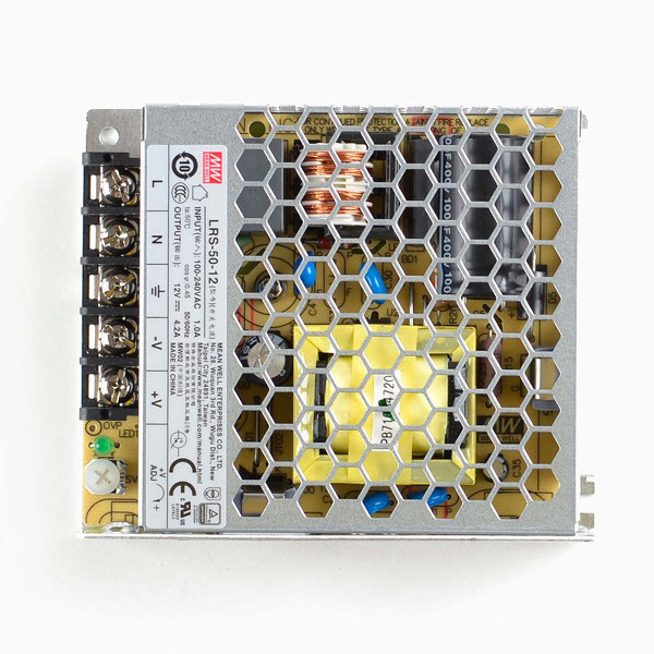 Блок живлення Mean Well DC 12V 50,4W 4,2A IP20 (LRS-50-12) , 100022103
