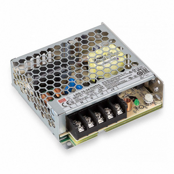 Блок питания Mean Well DC 24V 76,8W 3,2A IP20 (LRS-75-24), 100022127