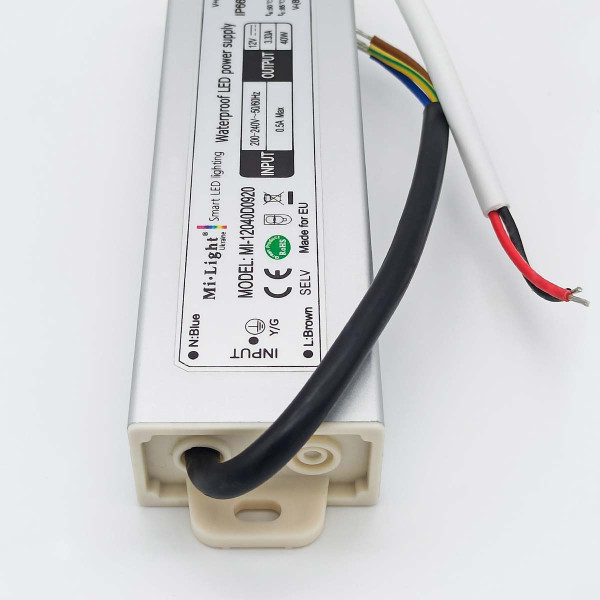 Блок питания Mi-light для LED ленты DC 12V 40W IP66 (MI-12040D0920), 100022671