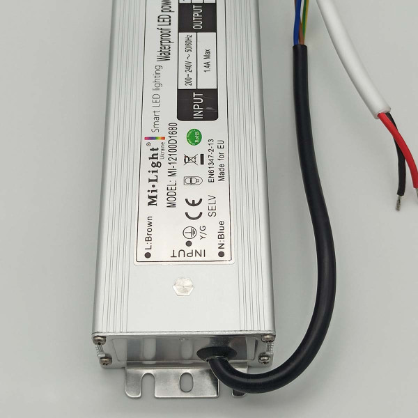 Блок питания Mi-light для LED ленты DC 12V 100W IP66 (MI-12100D1680), 100022674