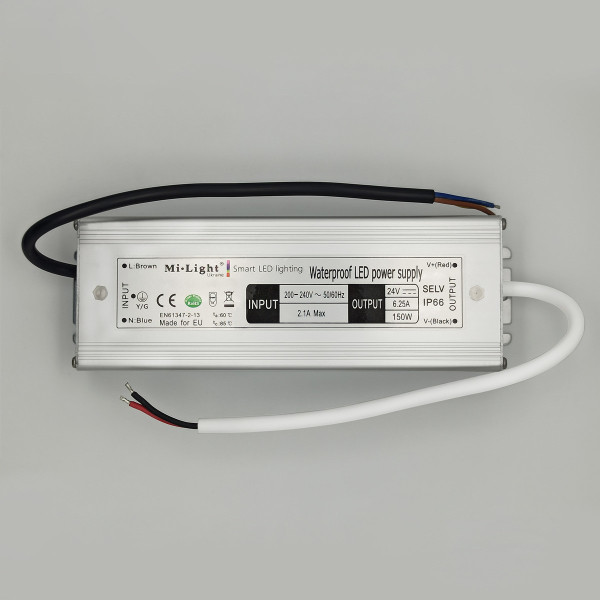 Блок питания Mi-light для LED ленты Slim 150W 24V IP66 (MI-24150D1691), 100022677