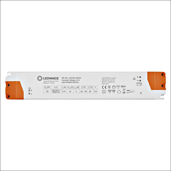 Блок питания Ledvance DR-VAL 24V 120W 5А IP20 (4058075240131), 100025587