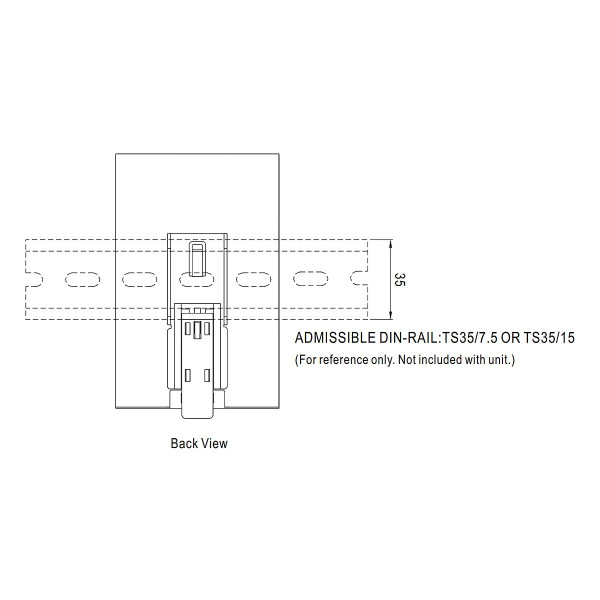 Блок живлення Mean Well на DIN-рейку DC 24V 480W 20А (NDR-480-24) , 100022038
