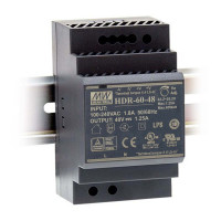 Блок живлення Mean Well на DIN-рейку DC 48V 60W 1,25A IP20  (HDR-60-48)