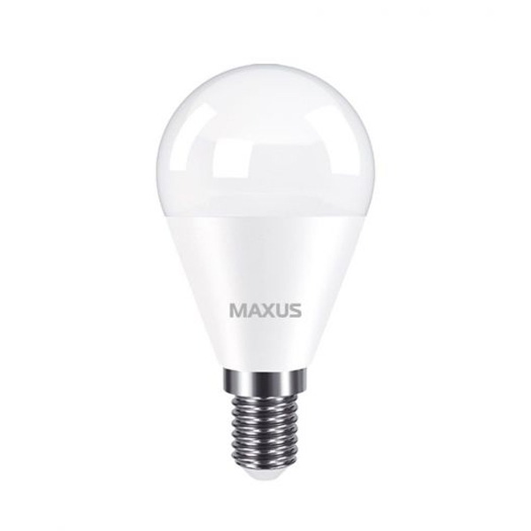Светодиодная лампа MAXUS G45 7W 700Lm 3000K 220V E14 Frosted (1-LED-752), 100021176