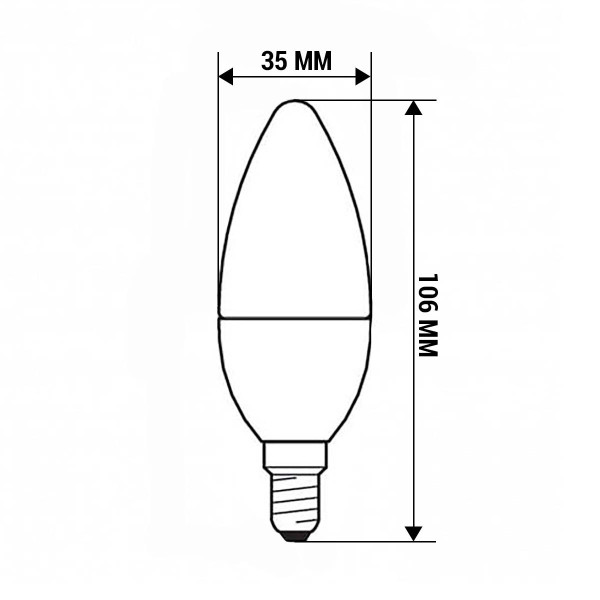 Светодиодная лампа PHILIPS ESS LEDCandle 6W E14 620Lm 840 BA35 NDFRRCA (929002971107), 100022487
