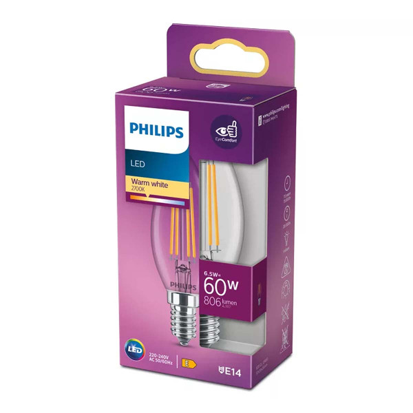 Світлодіодна лампа PHILIPS LED classic 60W E14 WW B35 CL ND RFSRT4 (929002028055) , 100027969