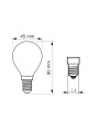 Светодиодная лампа PHILIPS MAS VLE LEDLuste D 3,4-40W E14 927 P45 FRG (929003060202), 100023797