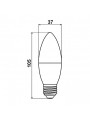 Светодиодная лампа Biom C37 10W 900Lm 4500К 220V E27 матова (BT-706), 100023981