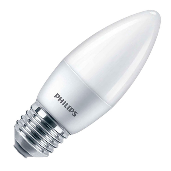 Светодиодная лампа PHILIPS ESSLEDCandle 6.5-75W E27 827 B35NDFR RCA (929001886707), 100012636