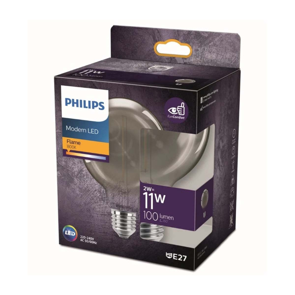 Светодиодная лампа PHILIPS LED Classic 11Вт G93 2 Вт E27 2000 К 220-240 В матовая (929002380801), 100027970